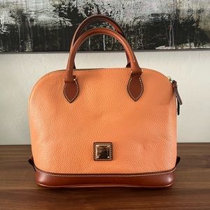 Dooney & Bourke Zip Zip Satchel - Hard to Find APRICOT color. Like new.
